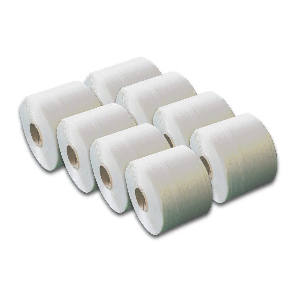 4 Rollen 9 mm 500 m 275 KG Ballenpresse Textil Band Umreifungsband Polyesterband 4 Rollen 9 mm 500 m 275 KG Ballenpresse Textil Band Umreifungsband Polyesterband